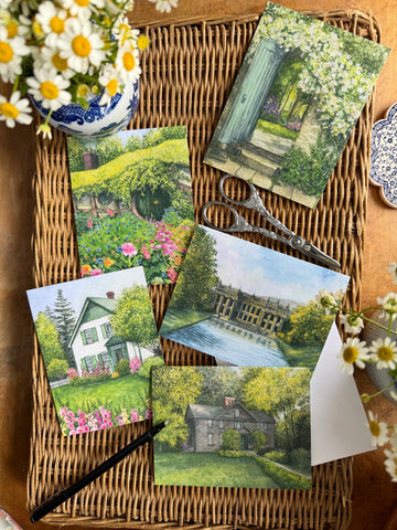 literary landscapes assorted note card set