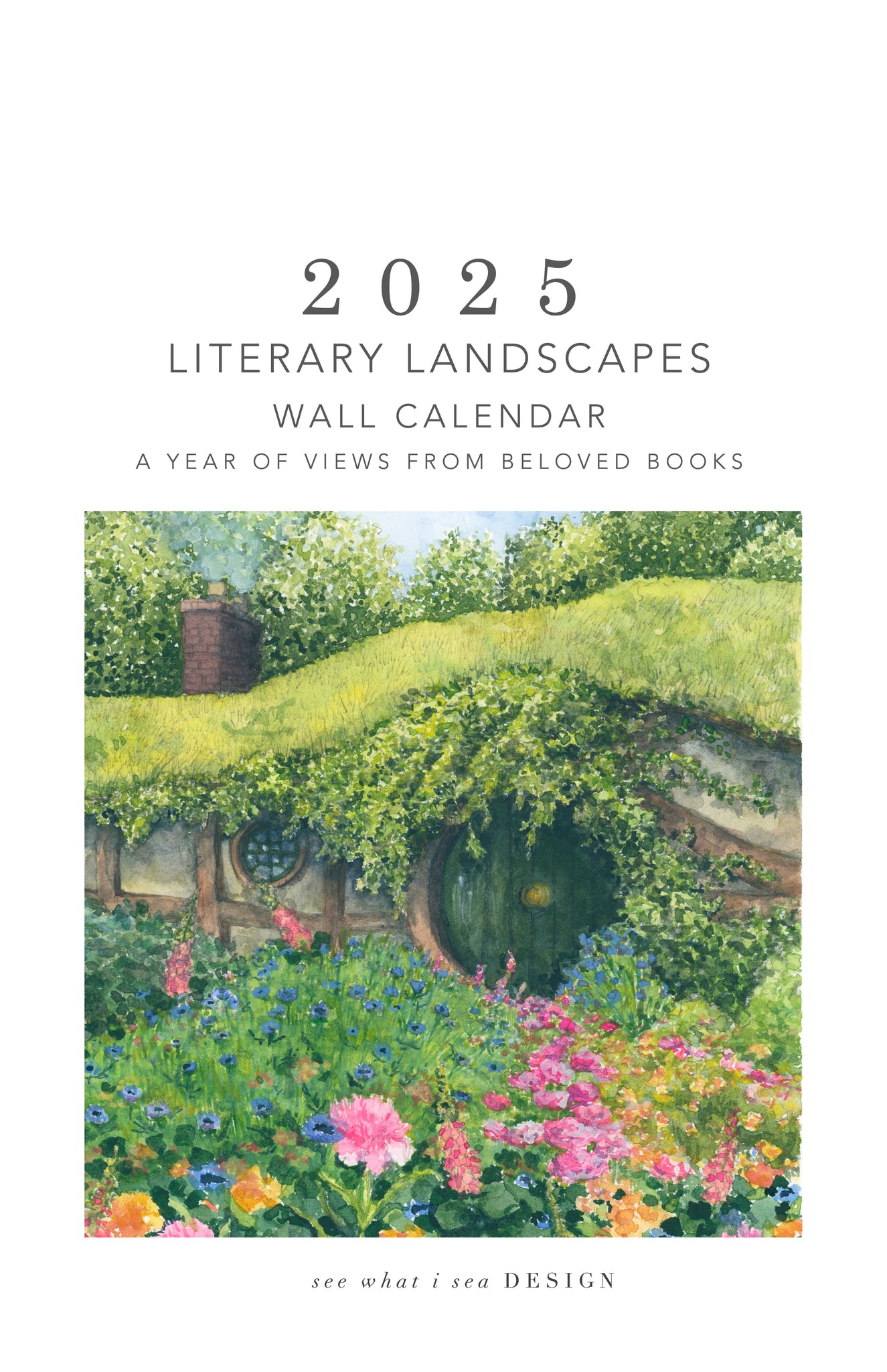 PREORDER || 2025 literary landscapes wall calendar