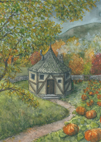 hagrid's hut || harry potter art print