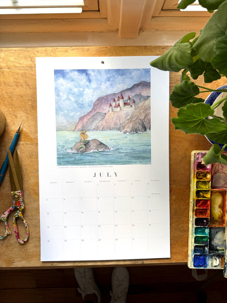 2026 book lovers wall calendar