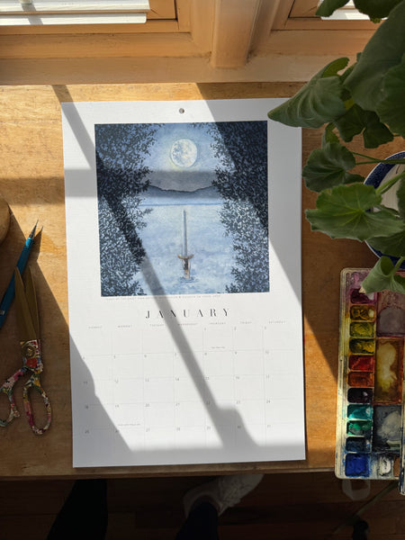 2026 book lovers wall calendar