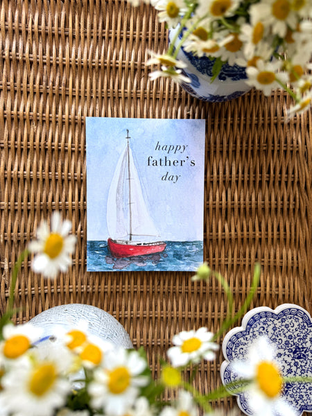 sailboat || father's day card