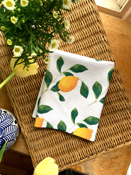 lemon kitchen towel