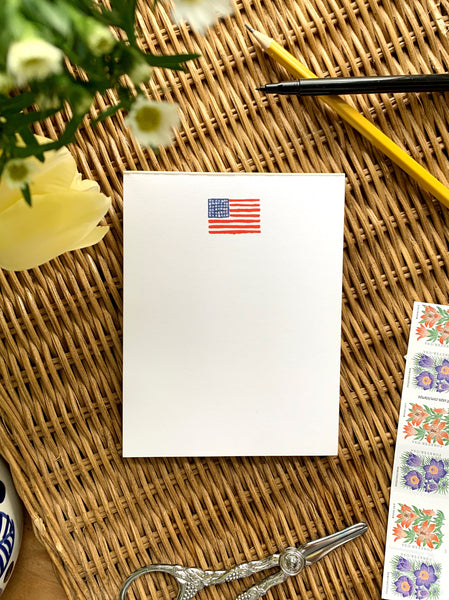 stars and stripes flag notepad