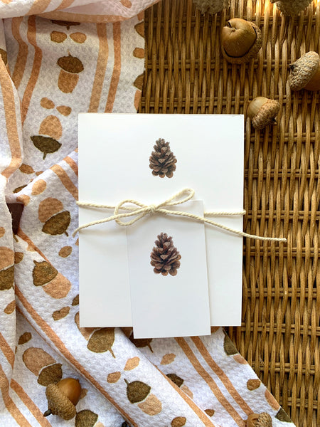 pinecone gift tags