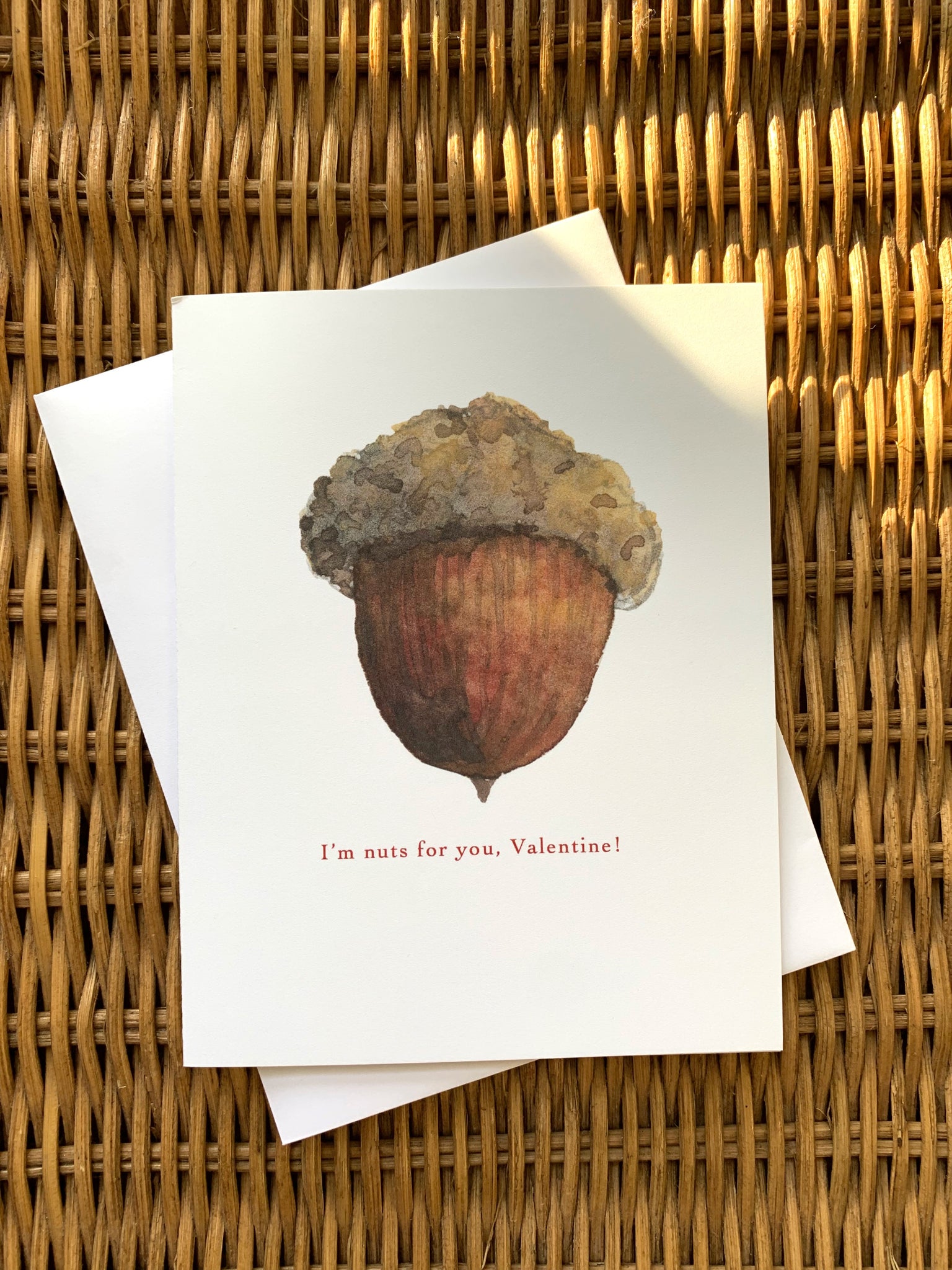 nuts for you valentine pun card