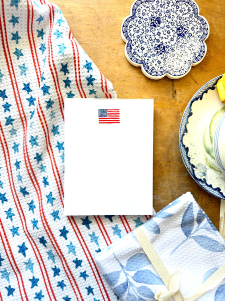 stars and stripes flag notepad