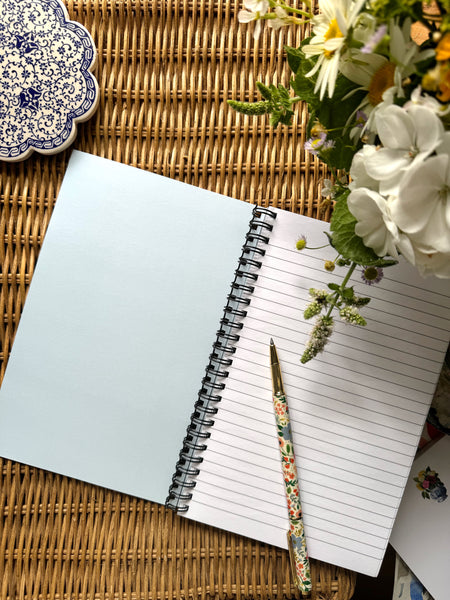 floral quilt notebook