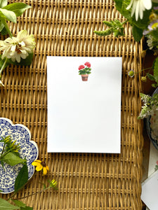 geranium notepad