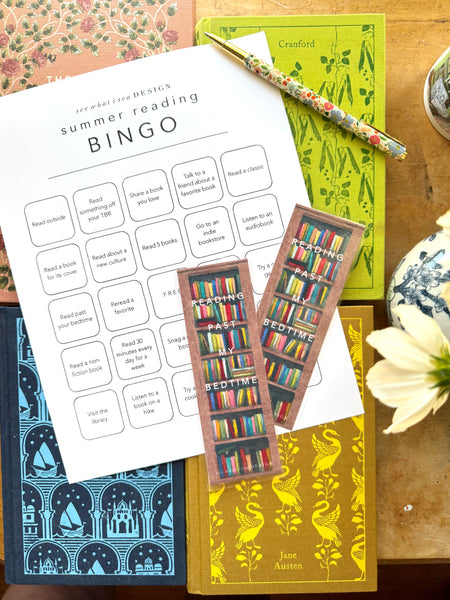reading past my bedtime bookmark || printable download