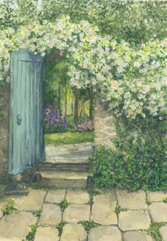 through the garden door || secret garden art print