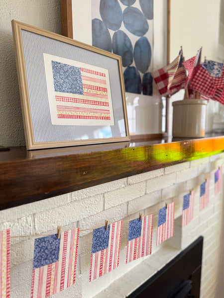 sewing notions american flag 10-flag banner kit