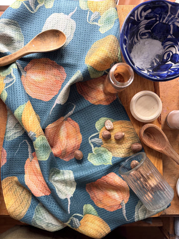 pumpkins kitchen towel