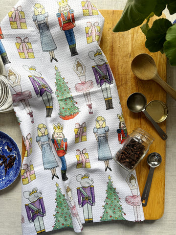nutcracker holiday kitchen towel