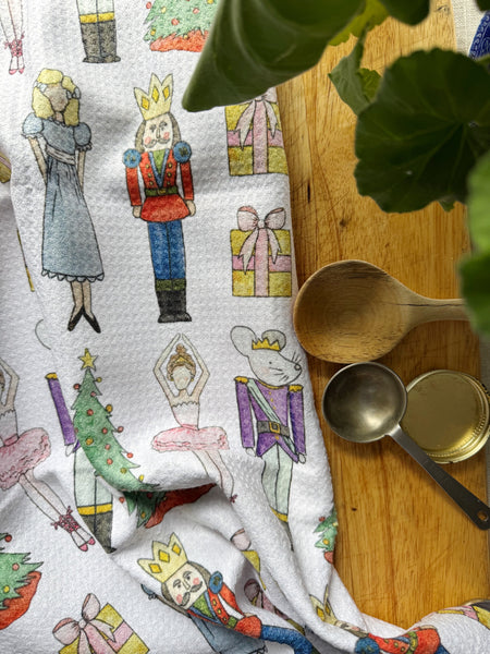 nutcracker holiday kitchen towel