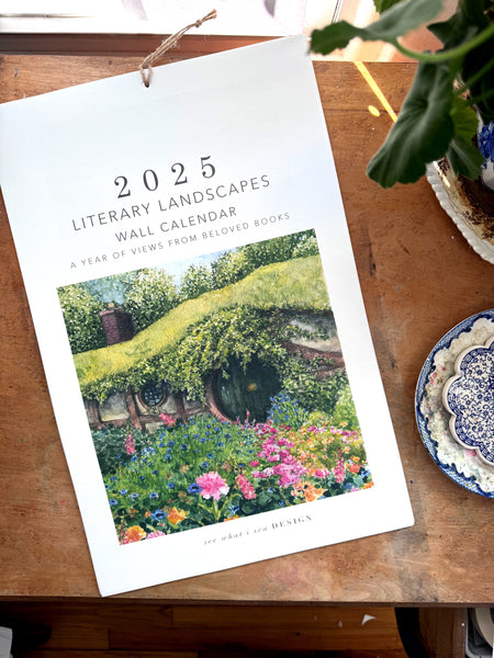 2025 literary landscapes wall calendar