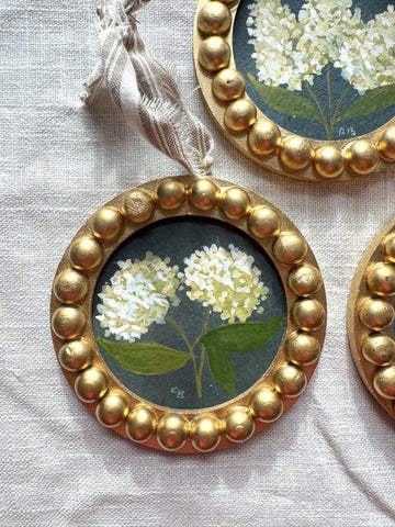 moody hydrangea ornaments || series two