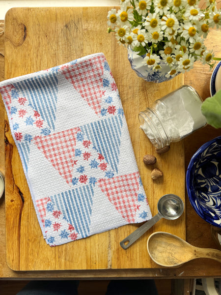 quilted americana || kitchen towel
