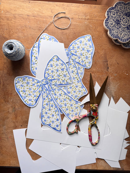 bow bunting || printable download