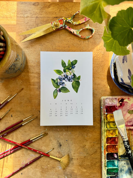 2027 botanical 5x7 desk calendar