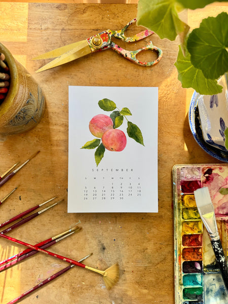 2027 botanical 5x7 desk calendar