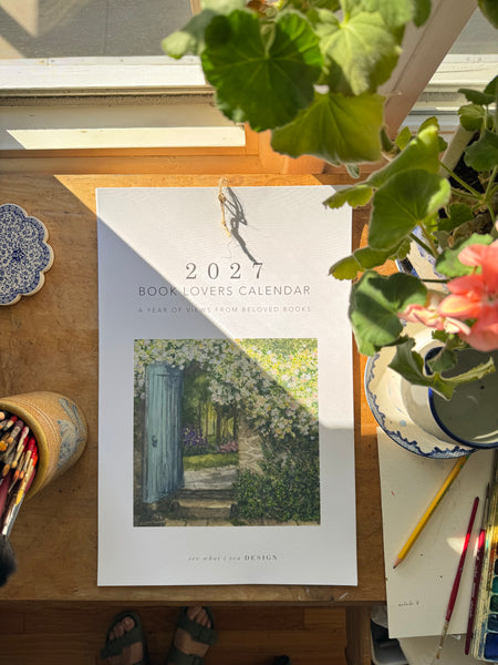 2027 book lovers wall calendar