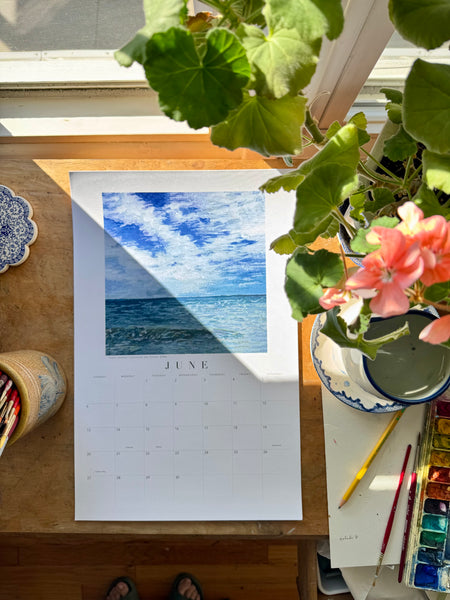 2027 watercolor landscape wall calendar