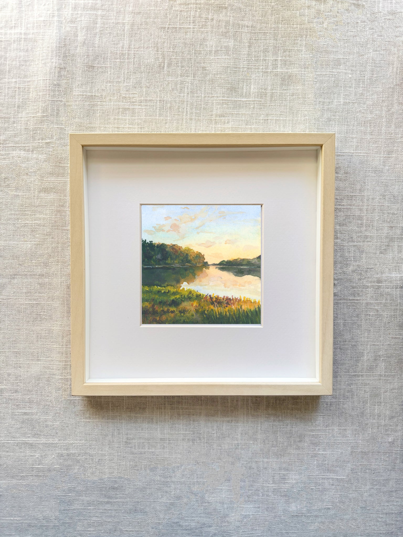 autumn lake  || art print