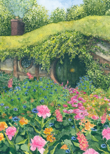 bag end || hobbit and lord of the rings art print