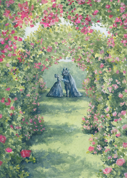 beauty and the beast || classic fairy tale illustration