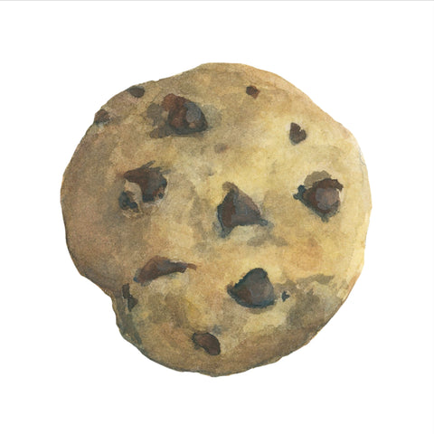 chocolate chip cookie || art print