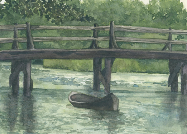 fishing for lake trout || anne of green gables art print