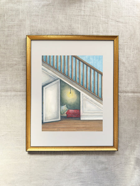 cupboard under the stairs || harry potter art print