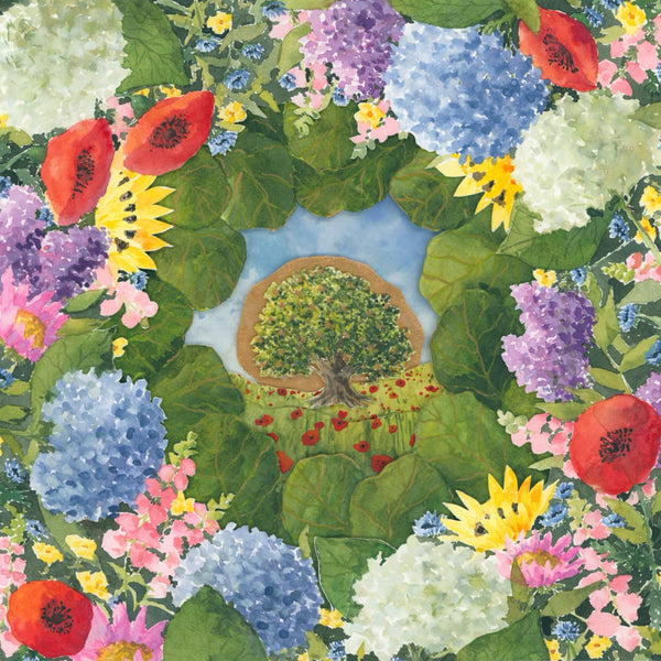 garden of eden  || gilded art print