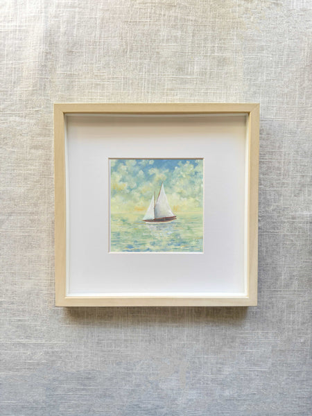 hazy sailing || art print