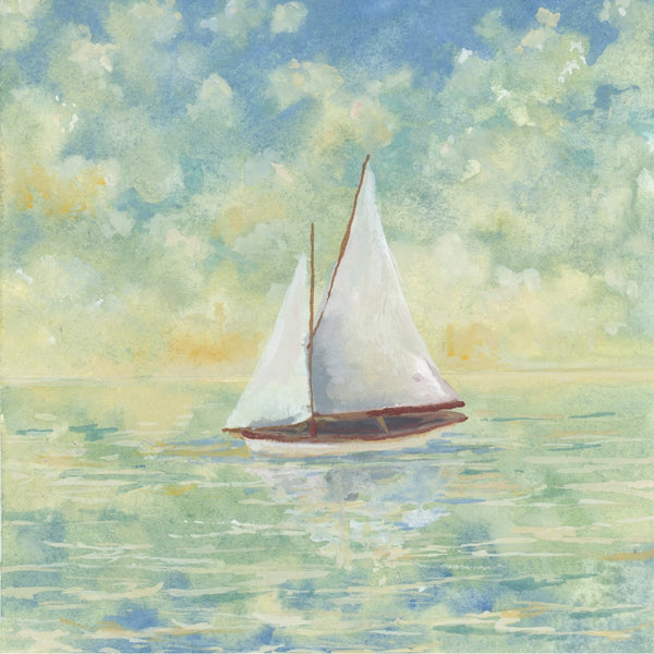 hazy sailing || art print