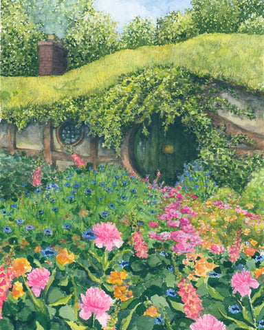 bag end || hobbit and lord of the rings art print