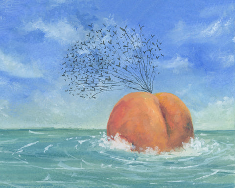 lost at sea || james and the giant peach art print