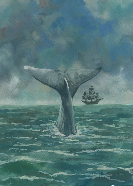 the whale || moby dick art print