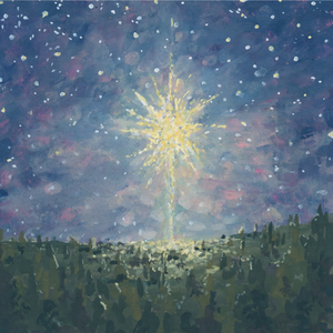 o holy night || nativity art print