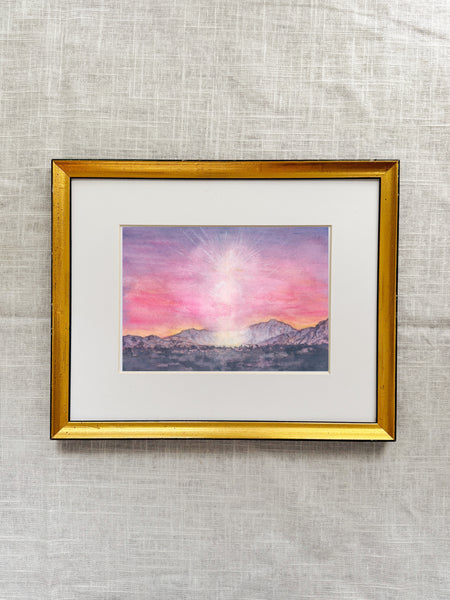 on the morrow come I into the world || nativity art print