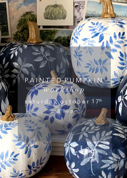 painted papier mâché pumpkins october 17th || workshop