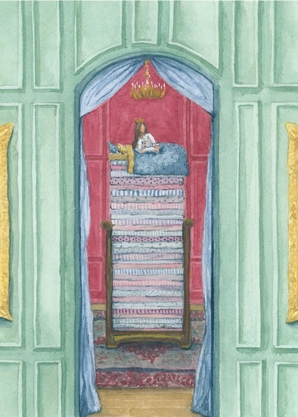 the princess and the pea || classic fairy tale illustration