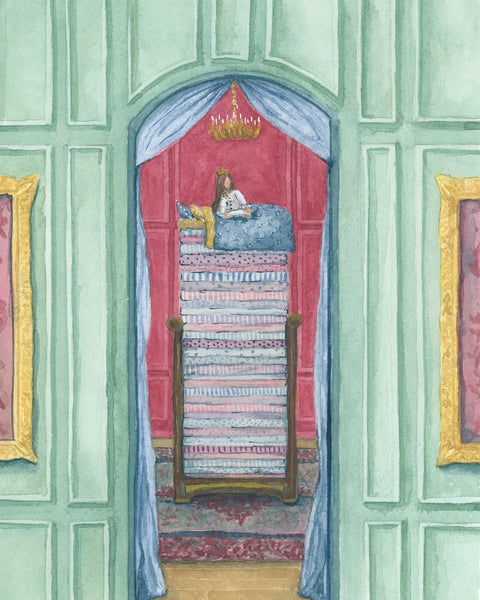 the princess and the pea || classic fairy tale illustration – see what i  sea design