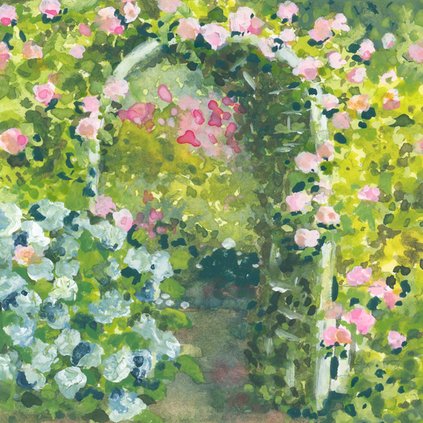 rose arch || art print