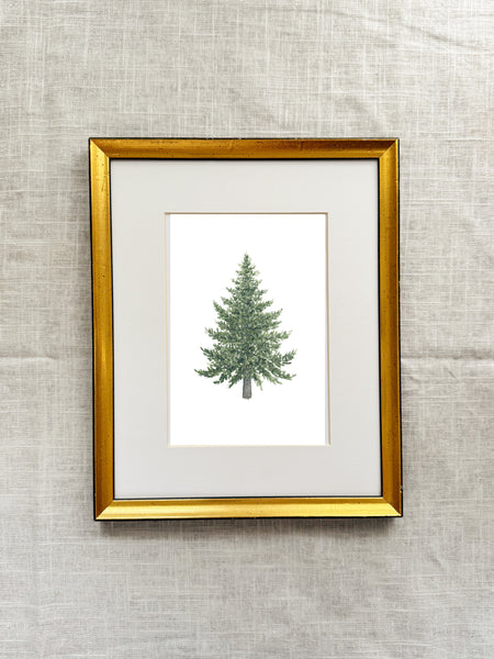 simple pine tree art print