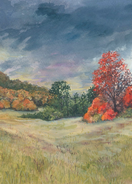 fall meadow || art print