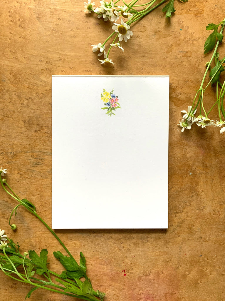 spring floral notepad – see what i sea design
