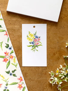 spring flowers gift tags