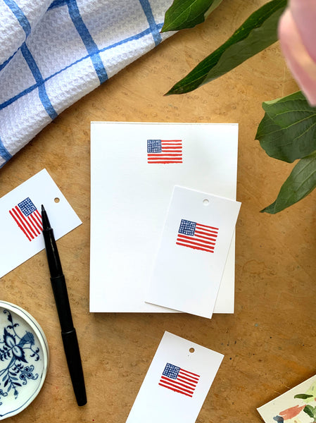 stars and stripes flag gift tags